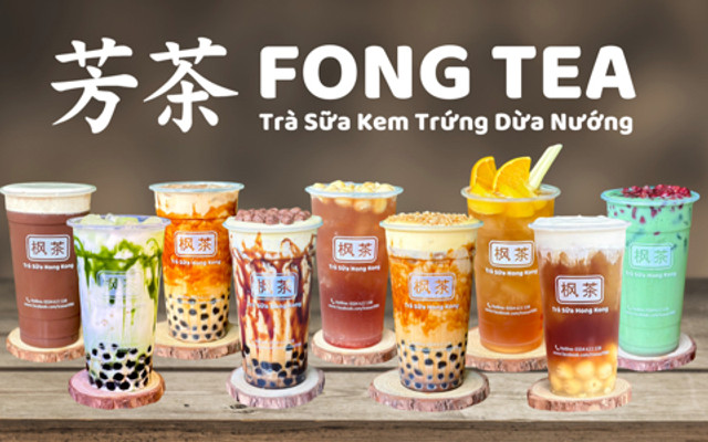 FONG TEA - Trà Sữa Kem Trứng Dừa Nướng - Nguyễn Xiển