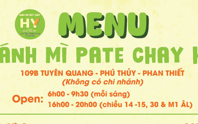 Bánh Mì Pate Nấm Nướng Chay Hy - Tiệm Nhà Hy