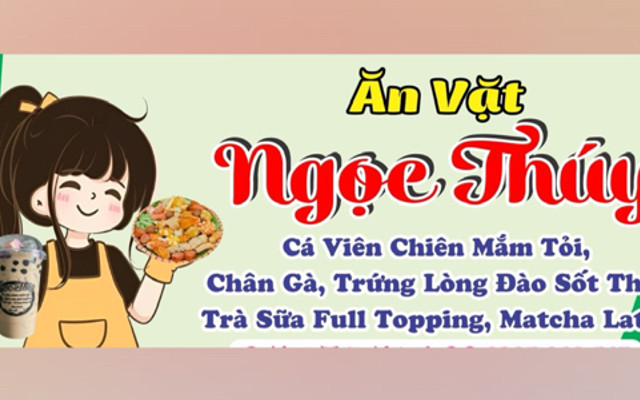Ăn Vặt Ngọc Thúy - Cá Viên Chiên Mắm Tỏi - Đường Sơn Thông Khóm 9
