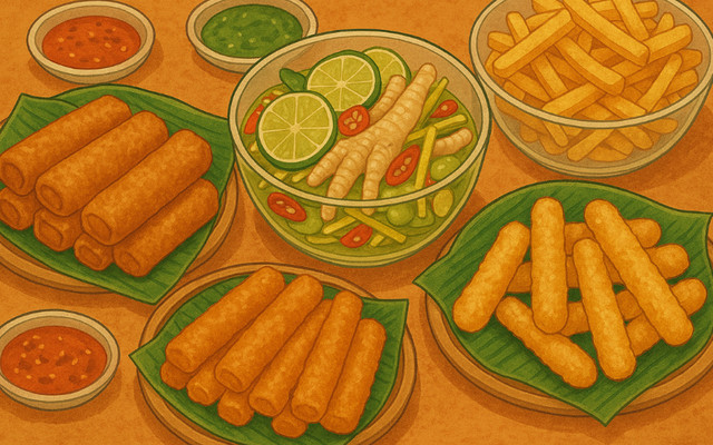 Đêm Nay Ăn Gì - Đồ Ăn Vặt, Nem Chua Rán & Phô Mai Que - Khương Đình