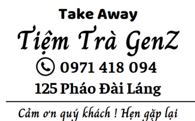 Tiệm Trà GenZ - Pháo Đài Láng