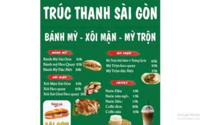 Trúc Thanh Sài Gòn - Bánh Mỳ, Xôi Mặn & Mỳ Trộn - Kim Mã thượng