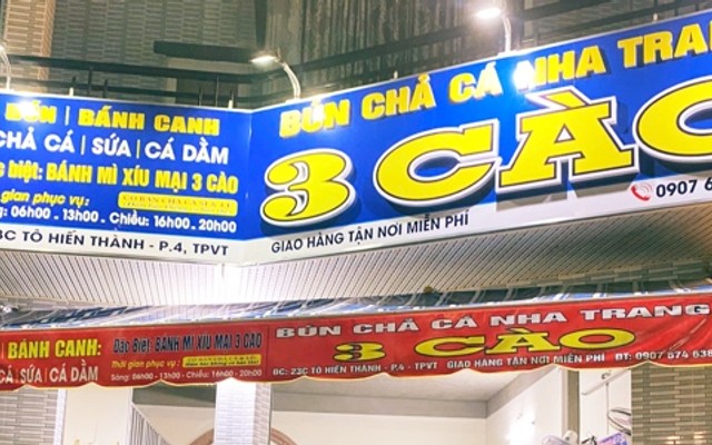 3 Cào - Bún Chả Cá Nha Trang, Bánh Mì Xíu Mại & Gỏi Sứa