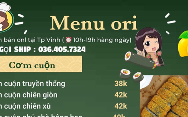 Tiệm Cơm Cuộn Ori - Hoàng Phan Thái