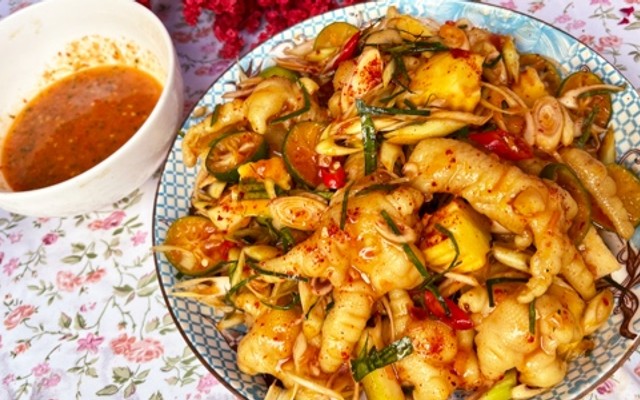 Chân Gà Sả Tắc - Sốt Thái (Bé Huyền)