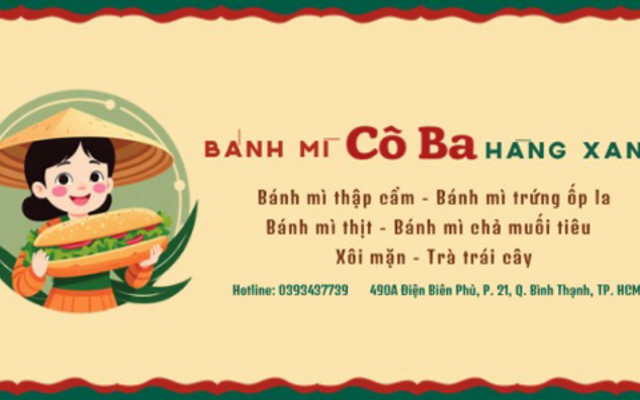 Cô Ba Hàng Xanh - Bánh Mì, Trà Trái Cây