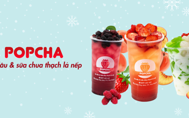 Popcha - Trà Dâu & Sữa Chua Thạch Lá Nếp - Đào Duy Anh