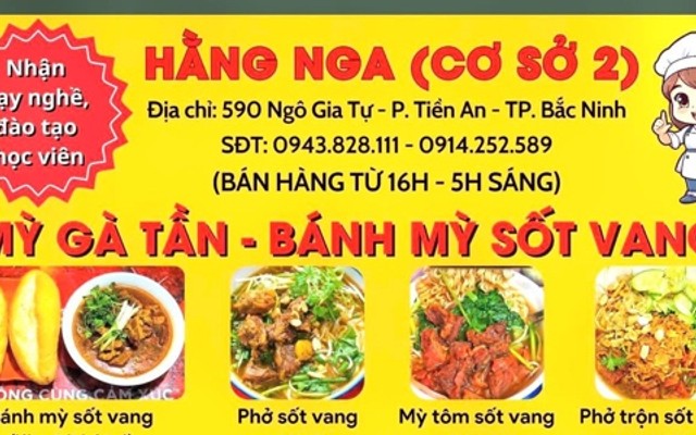 Hằng Nga - Mỳ Gà Tần & Bánh Mỳ Sốt Vang - 590 Ngô Gia Tự