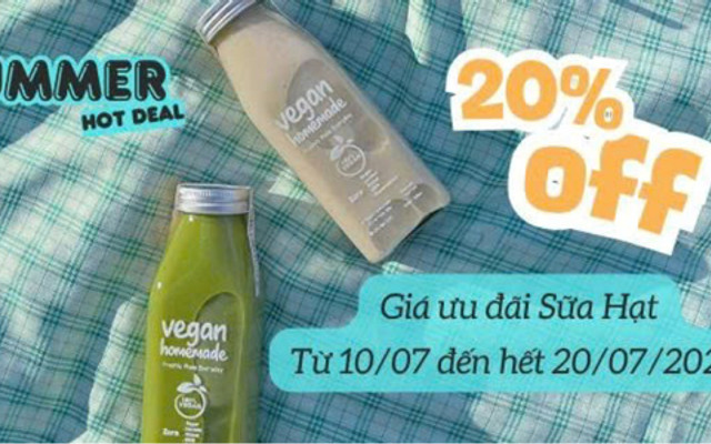 Vegan Homemade - Sữa Hạt Thuần Chay & Bánh Tươi - Hoa Lan