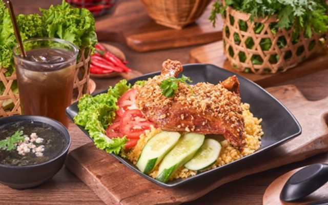 Cơm Gà Mắm Tỏi & Ba Rọi Chiên - Cát Tường