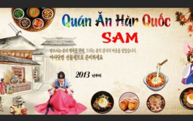 Quán ăn Hàn Quốc Sam since 2013 - Nguyễn Việt Hồng