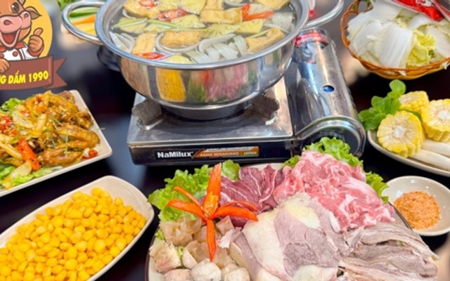 Bò Nhúng Dấm 1990 - Lẩu Bún Riêu Cua Bò Tóp Mỡ & Chân Cánh Gà - Hà Huy Tập