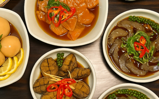 Tôm Cá Cô Quin - Cá Hồi Ngâm Tương