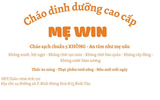 CHÁO MẸ WIN - CHÁO TƯƠI DINH DƯỠNG