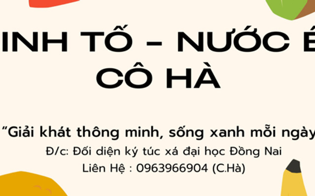 Nước Ép Cô Hà - Rau Má Xanh - Lê Quý Đôn