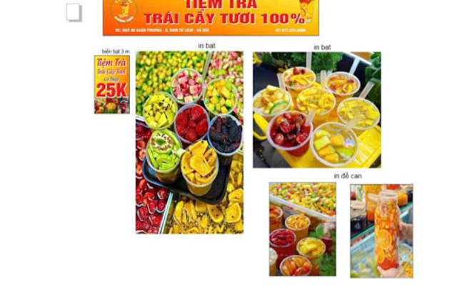 Tiệm Trà Cô Thuý - Trà Trái Cây Tươi - Xuân Phương