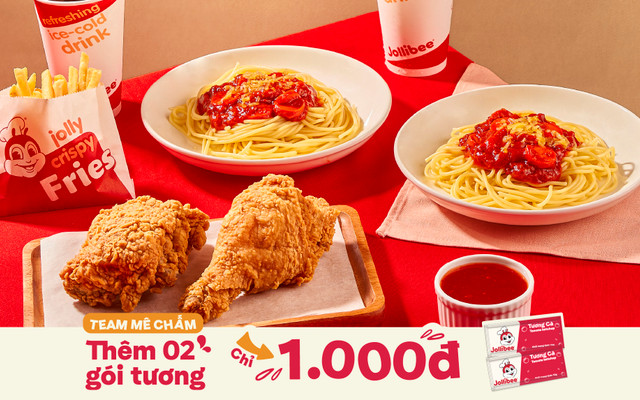 Gà rán và Mì Ý - Jollibee - Trường Chinh