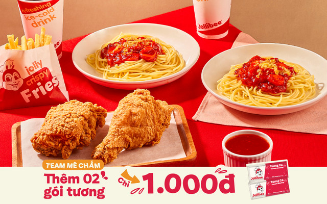 Gà rán và Mì Ý - Jollibee - Cộng Hòa