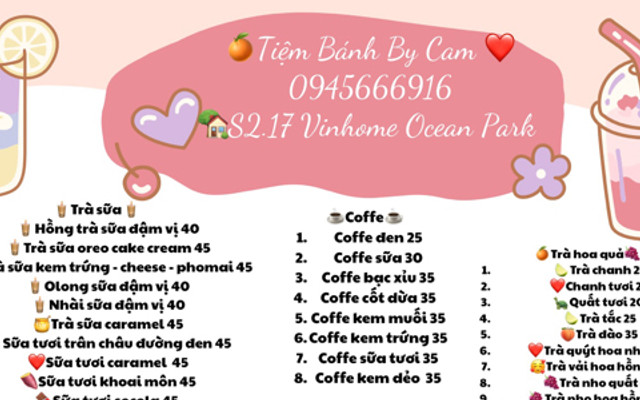 Tiệm Bánh By Cam - Vinhome Ocean Park
