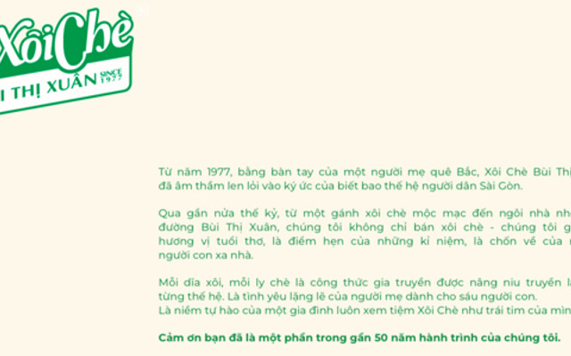 Xôi Chè Bùi Thị Xuân - Bùi Thị Xuân