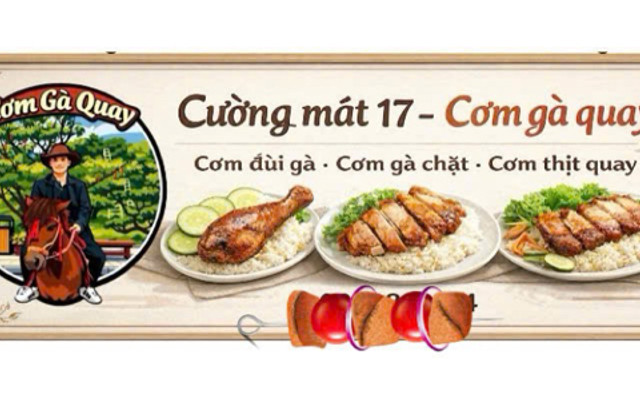 Cơm Gà Quay Cường Mát 17 - Cơm Gà Quay Đẫm Sốt & Cơm Thịt Ba Chỉ Nướng Đẫm Sốt - Vũ Trọng Phụng