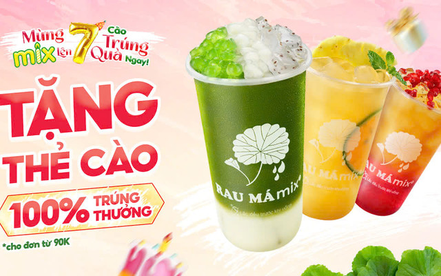 Rau Má Mix - Nước Ép & Trà Trái Cây - 382 Hai Bà Trưng