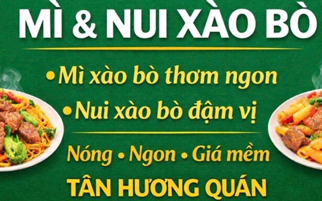 Tân Hương Quán - Mì & Nui Xào Sốt Tiêu Đen