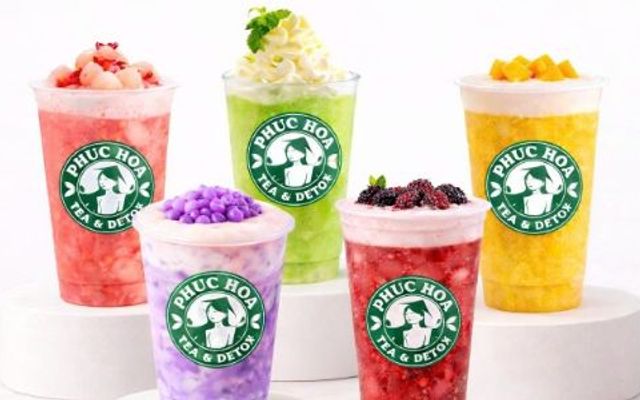 PHUC HOA - Trà Sữa Ít Ngọt, Trà Trái Cây Tươi & Nước Dừa Tươi
