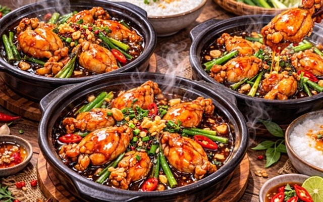 Cháo Ếch Chín Hoa