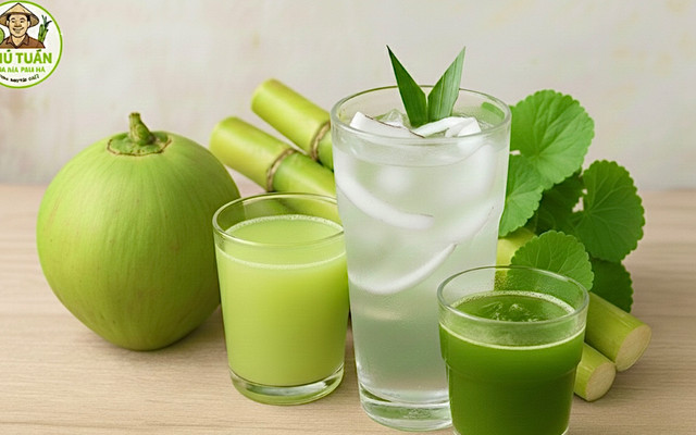 VỰA DỪA CHÚ TUẤN - Dừa, Mía & Rau Má 100% Nguyên Chất - Võ Duy Ninh