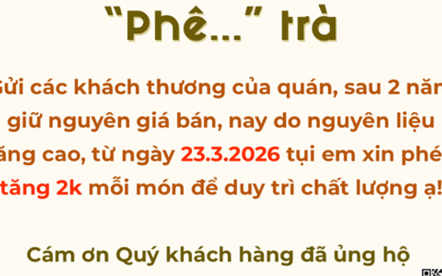 Phê Trà - Trà Sữa & Trà Trái Cây - Trần Nhân Tôn