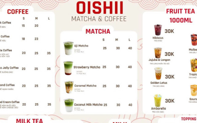 MATCHA & COFFE OISHII