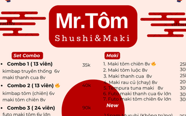 Mr. Tôm Shushi & Maki - Đường 30 Tháng 4