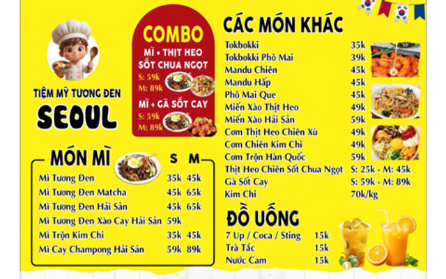 Tiệm Mì Tương Đen Seoul - Trần Văn Ơn