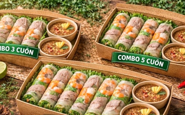 Gỏi Cuốn Tôm Thịt - Linh Lang