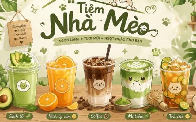 Cà Phê Mèo - Coffee & Matcha - Nguyễn Thị Pha