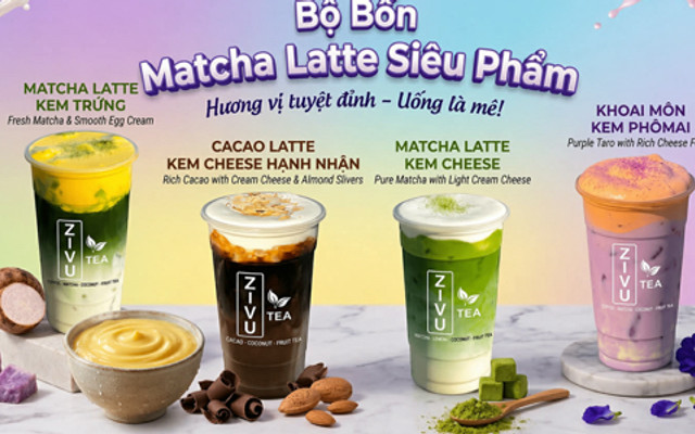 Zivu Tea - Cafe, Trà Sữa & Nước Dừa - Tôn Đản | Đặt Món & Giao ship tận ...