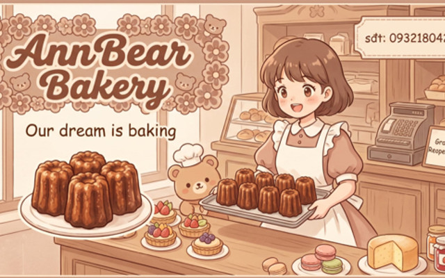 AnnBear Bakery - Bánh Bông Lan Trứng Muối Sốt & Cookies - Trần Hưng Đạo
