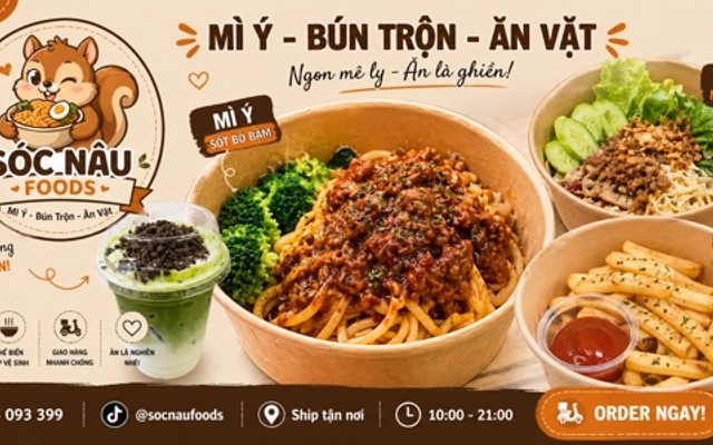 Sóc Nâu Foods - Mỳ Ý, Bún Trộn & Ăn Vặt