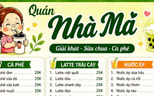 Quán Nhà Má - Nước Ép, Sinh Tố & Cafe - Lý Nam Đế