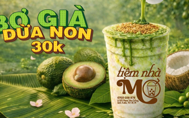 Tiệm Nhà Mơ - Bơ Già Dừa Non & Sữa Chuối Socola