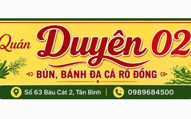 Quán Duyên 02 - Bún & Bánh Đa Cá Rô Đồng - 63 Bàu Cát 2