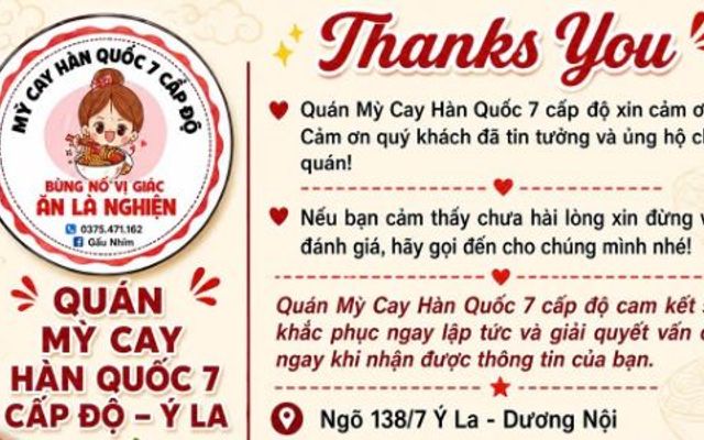 Mỳ Cay Hàn Quốc 7 Cấp Độ - Ỷ La