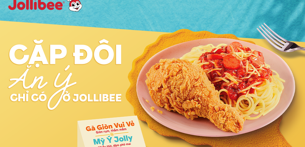 Gà rán và Mì Ý - Jollibee - Pasteur