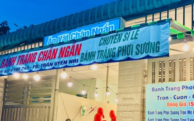 Ăn Vặt Chân Ngắn - Bánh Tráng Phơi Sương - Trảng Dài