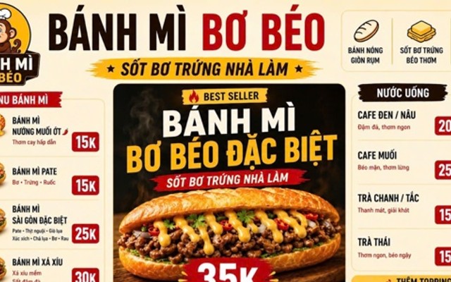 Bánh Mì Bơ Béo - Bánh Mì Sài Gòn, Bánh Mì Heo Quay & Đồ Uống - Đại Mỗ