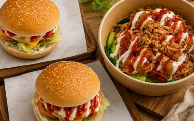 Mea Burger - Mì Trộn