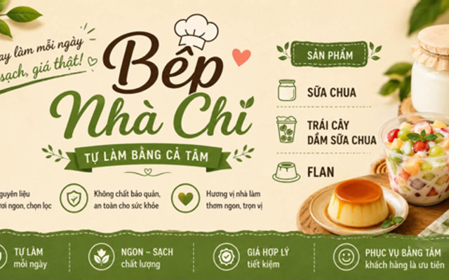 Bếp Nhà Chi - Sữa Chua Phô Mai