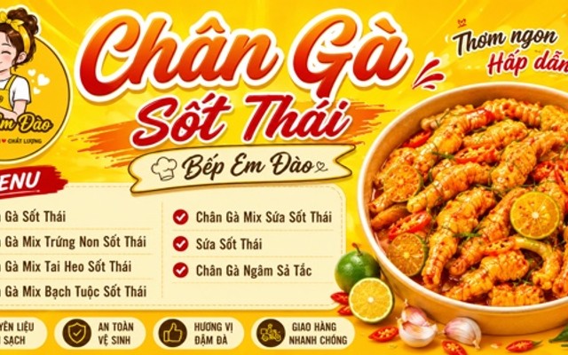 Chân Gà Sốt Thái - Bếp Em Đào