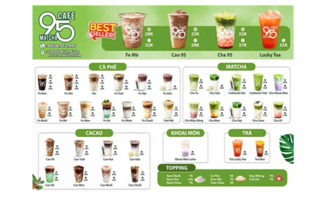 95 CAFE MATCHA - Lê Minh Xuân